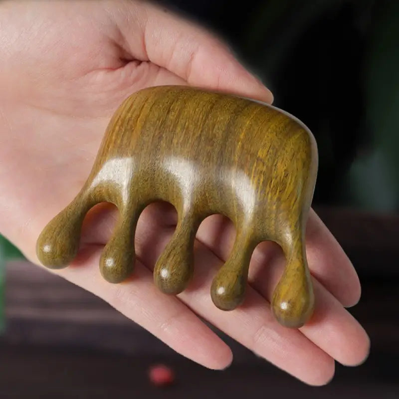 Sandalwood Wide Tooth Comb for Scalp Massage