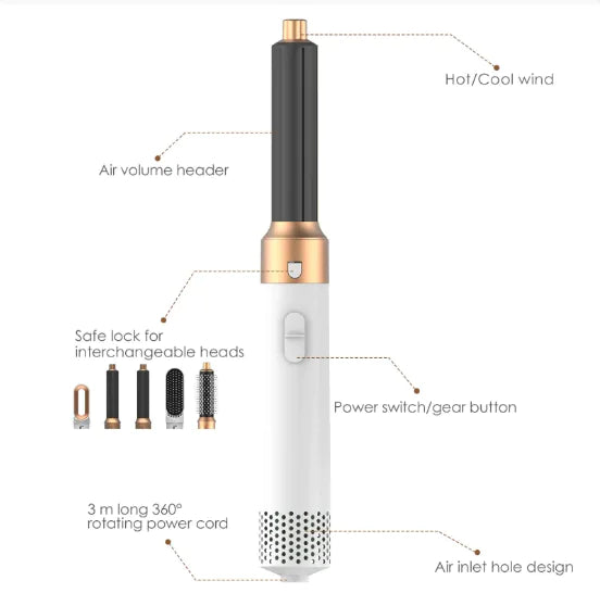 Hair Styler Brush 5 in 1