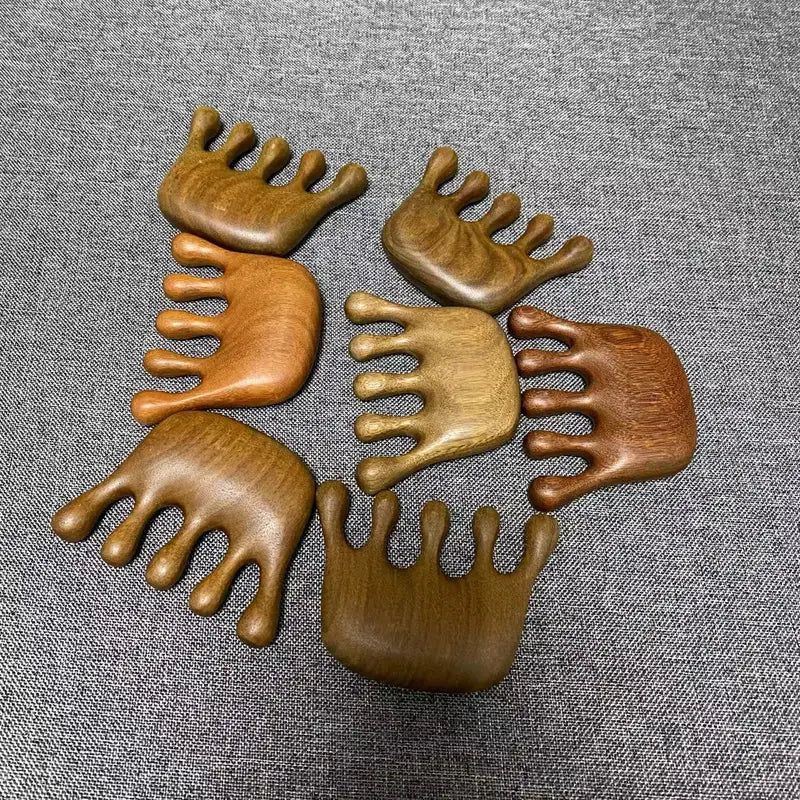 Sandalwood Wide Tooth Comb for Scalp Massage